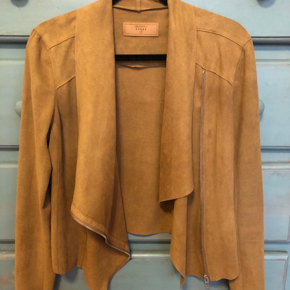 Suede leather jacket